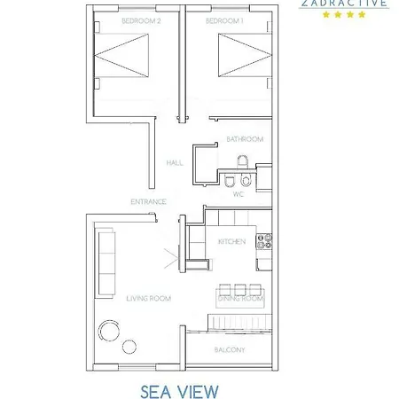 Apartment Zadractive - Perfect View But No Elevator Zadar Exterior photo